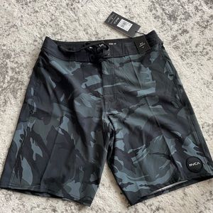 NEW WITH TAGS - RVCA - Swim Trunks - Black Camo